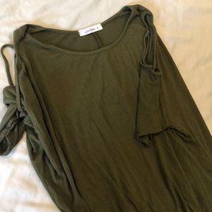 Olive green tee